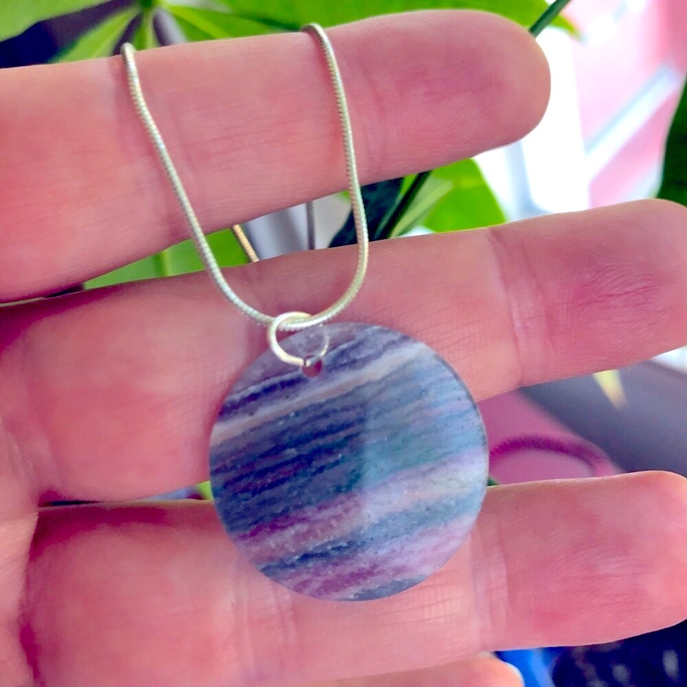 Natural fluorite and Jasper gemstone necklaces